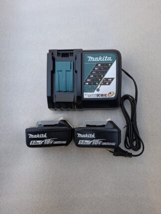 Makita DC18RC laadija + 2tk BL1850B 18V aku