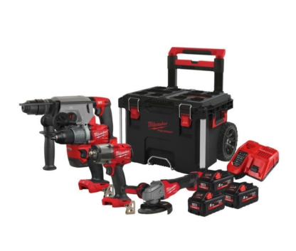Milwaukee M18 FPP4A2-553P FUEL™ komplekt (FPD2+FHX+FMTIW2F12+FSAG125X+3xHB5,5Ah)