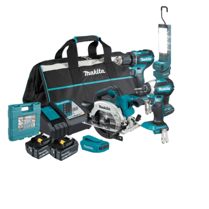 Makita akutööriistade komplekt (DDF485+DTD153+DHS660+DML801+ADP05+DC18RC+2xBL1850B+B-49373)