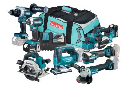 Makita DLX7019TX1 combokit (DDF486+DTD153+DGA504+DHS660+DJV182+DKP181+DTM52+DC18RC+2xBL1850B)